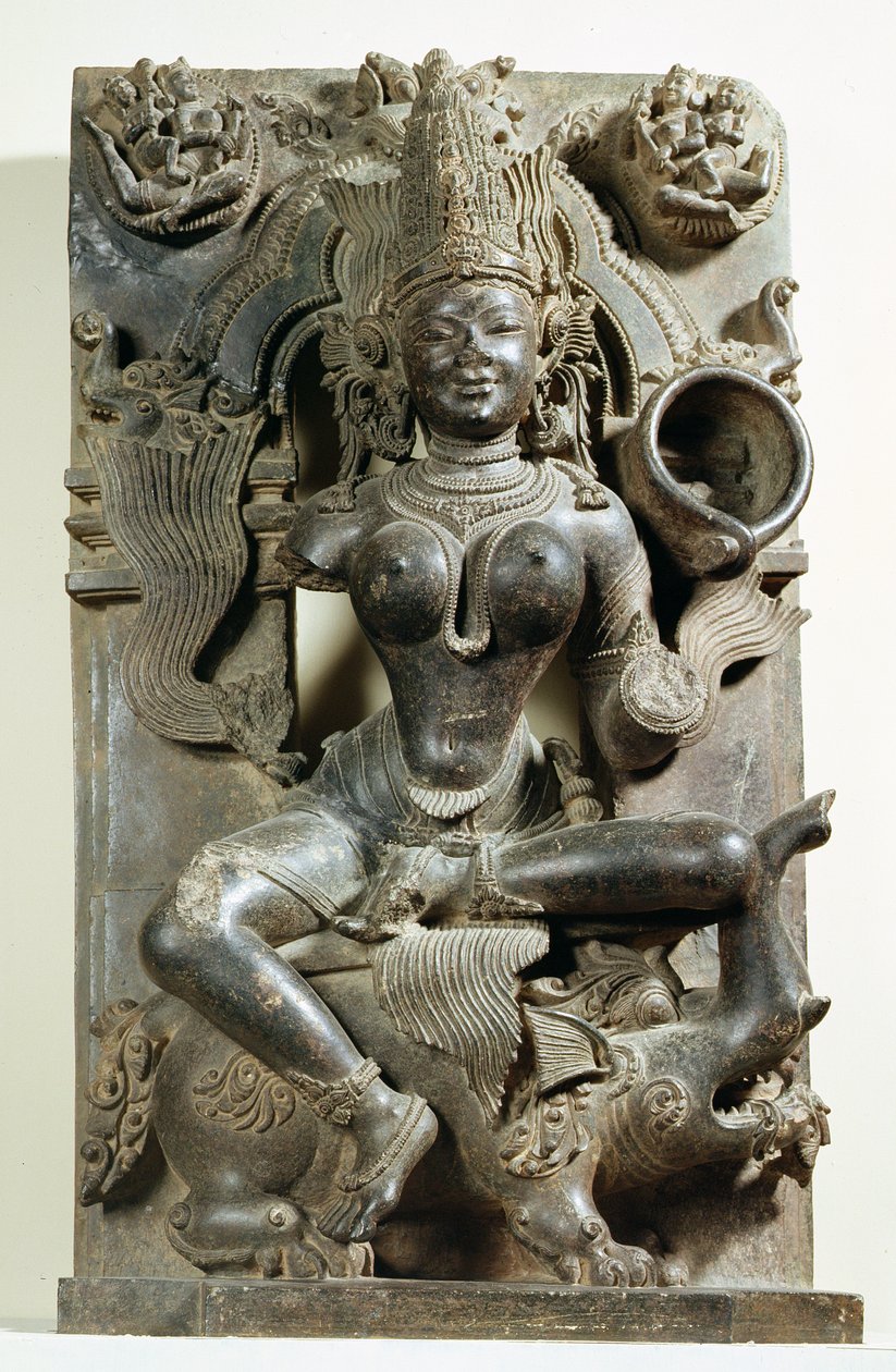 Varunani, intaglio dal Tempio del Sole di Konark, Orissa, Dinastia Ganga Orientale da Indian School