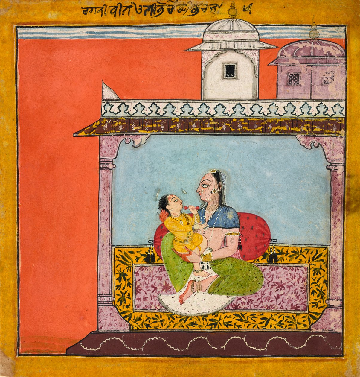 Vilaval Ragini, da un ragamala, c.1690-95 da Indian School
