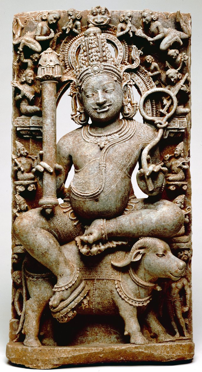 Yama, da Bhubaneswar, Odisha, 1100 d.C. da Indian School