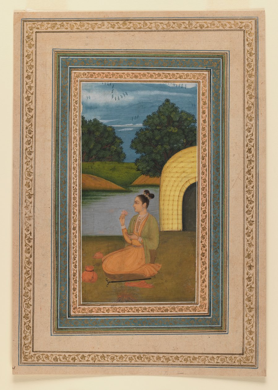 Yogini in un paesaggio, c.1760 da Indian School