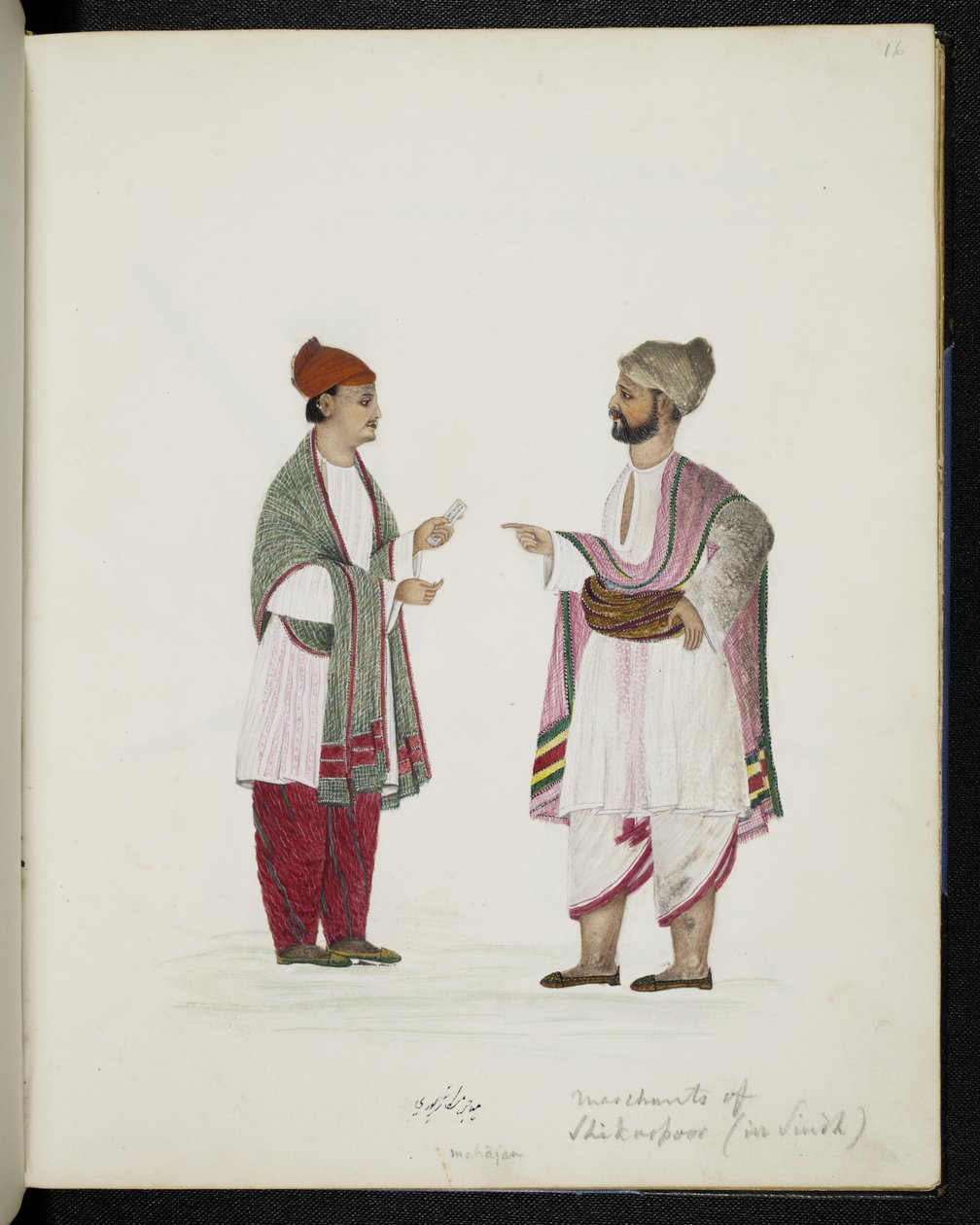 Mercanti di Shikarpoor nel Sindh da Indo European Indo European