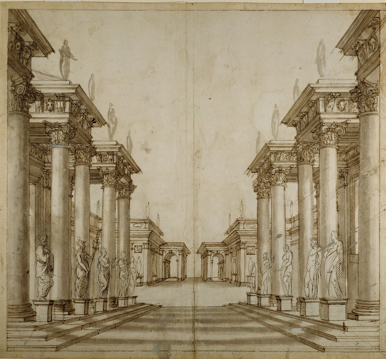 Un atrio romano da Inigo Jones