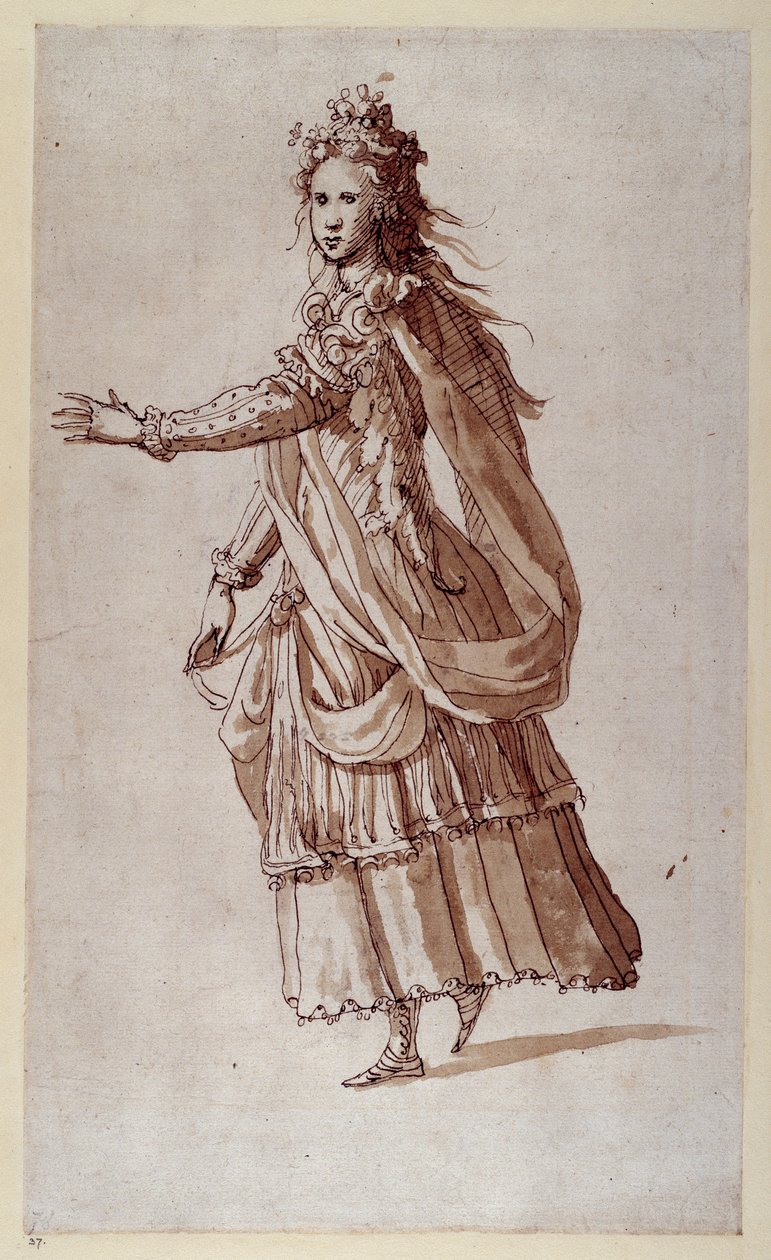 Una dama come una Naiade da Inigo Jones