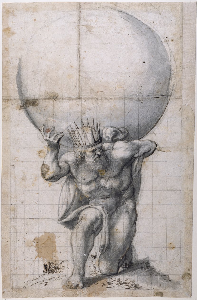 Atlante: anta posteriore o scena di rilievo da Inigo Jones