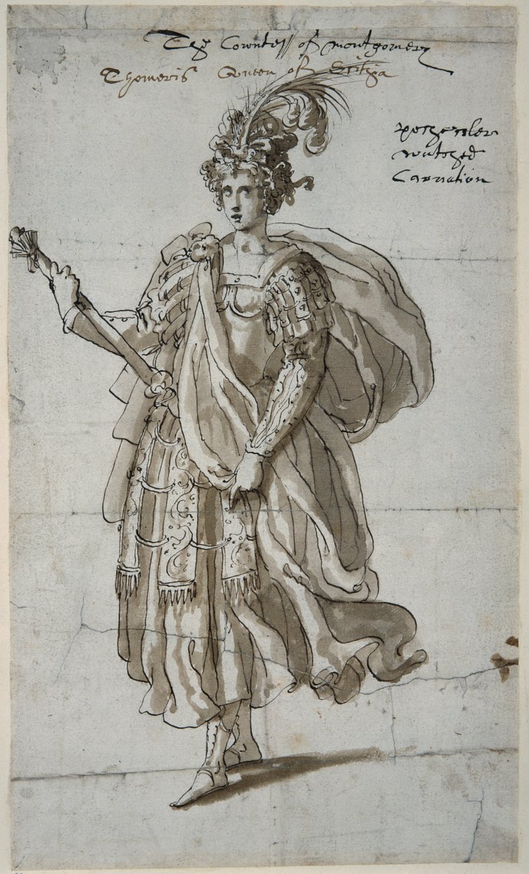 Regina Tomiri dei Massageti, c.1609 da Inigo Jones