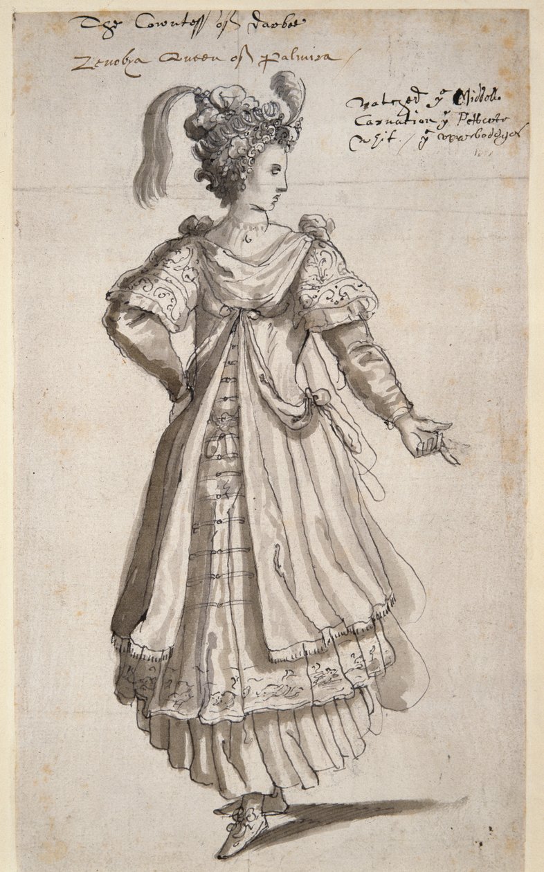 Regina Zenobia, c.1609 da Inigo Jones
