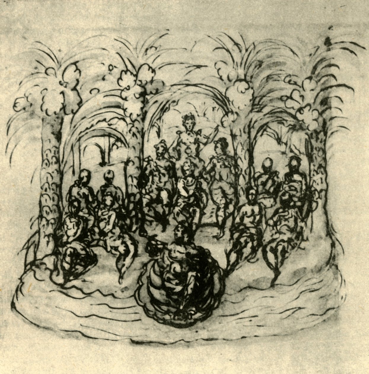 Il Carro Marittimo Contenente la Regina e i Mascherati, c. 1635, 1942 da Inigo Jones