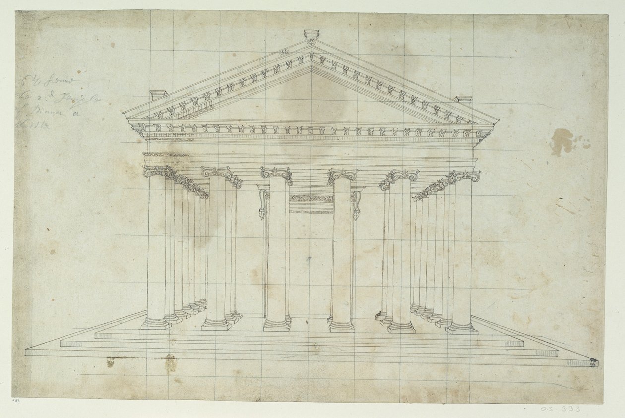Il Secondo Tempio di Diana, c.1635 da Inigo Jones