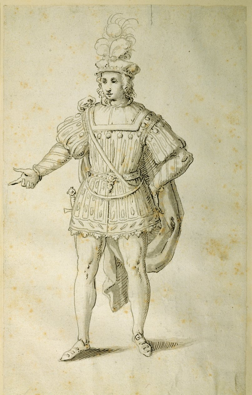 Giovane in costume britannico antico, c.1611 da Inigo Jones