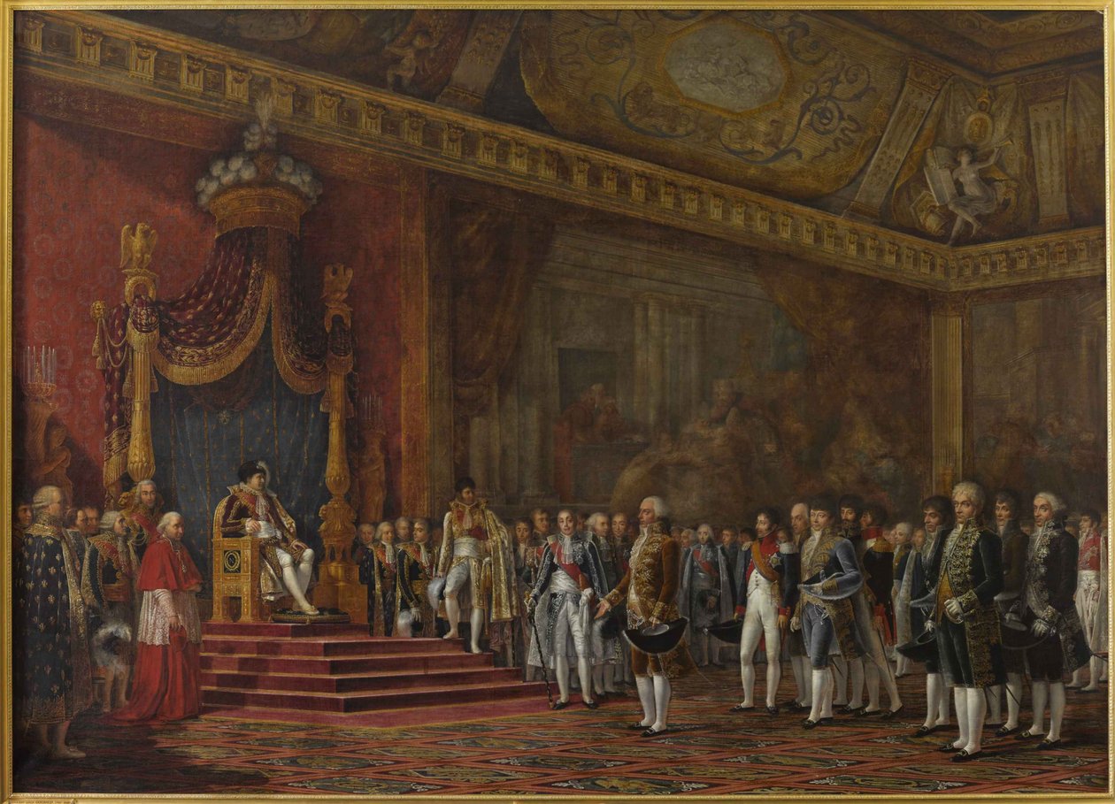 Deputatione del Senato Romano che presenta il suo omaggio a Napoleone I il 16 novembre 1809, 1810 da Innocent Louis Goubaud