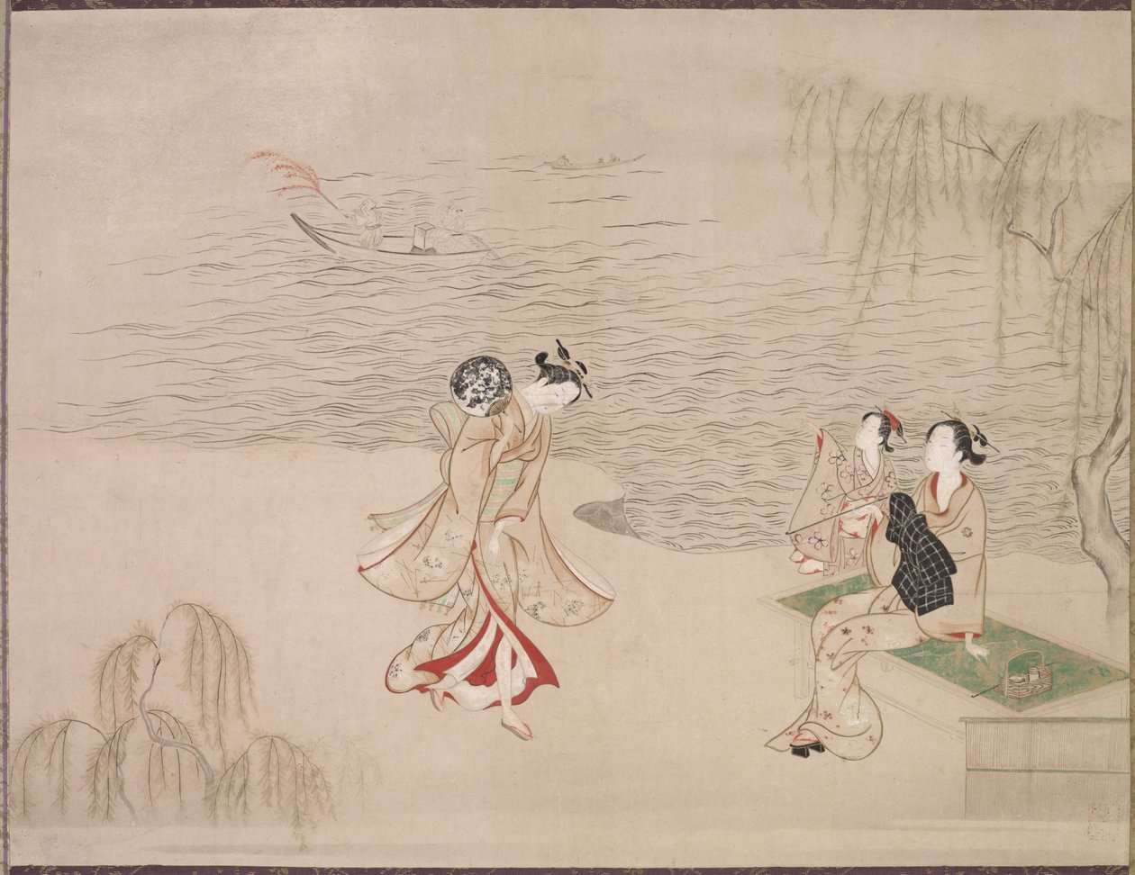 Bellezze sulla spiaggia da Ippitsusai Bunchō
