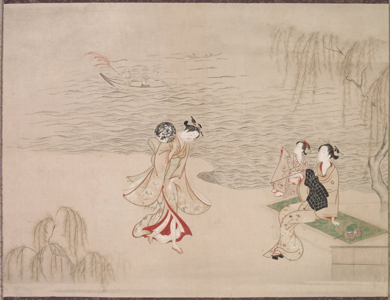 Bellezze al mare, c. 1765-1792 da Ippitsusai Bunchō