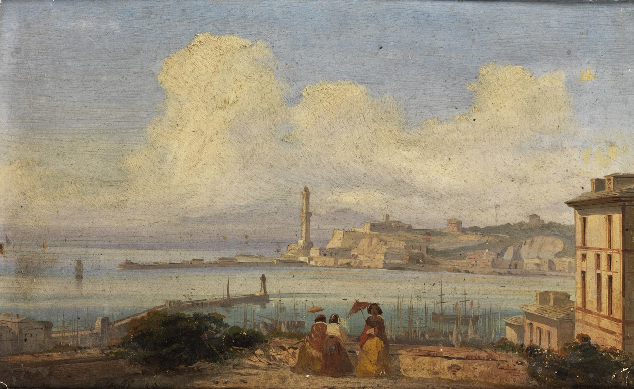 Baia di Genova da Ippolito Caffi