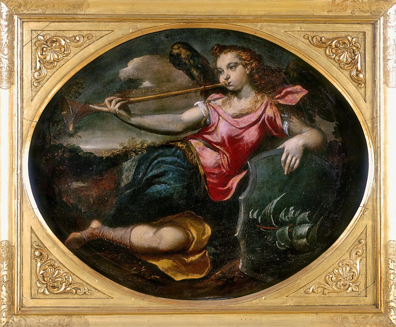 Fama, opera di Ippolito Scarsella, noto anche come lo Scarsellino, conservata alla Galleria Estense di Modena da Ippolito Scarsella