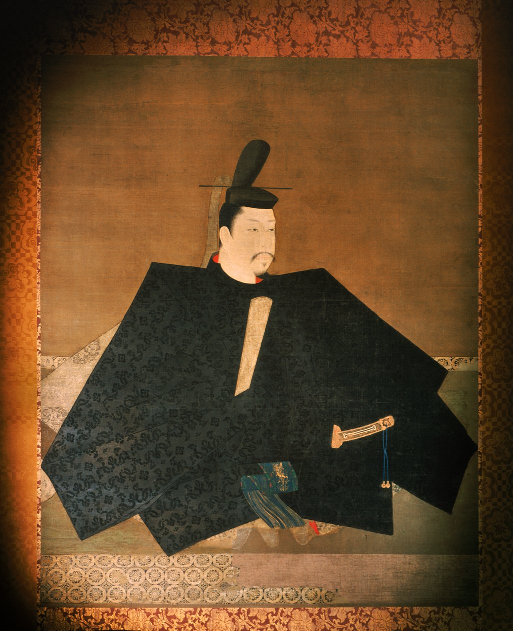 Ritratto dello Shogun Minamoto Yoritomo in un tempio buddista, 2005 (foto) da Ira Block