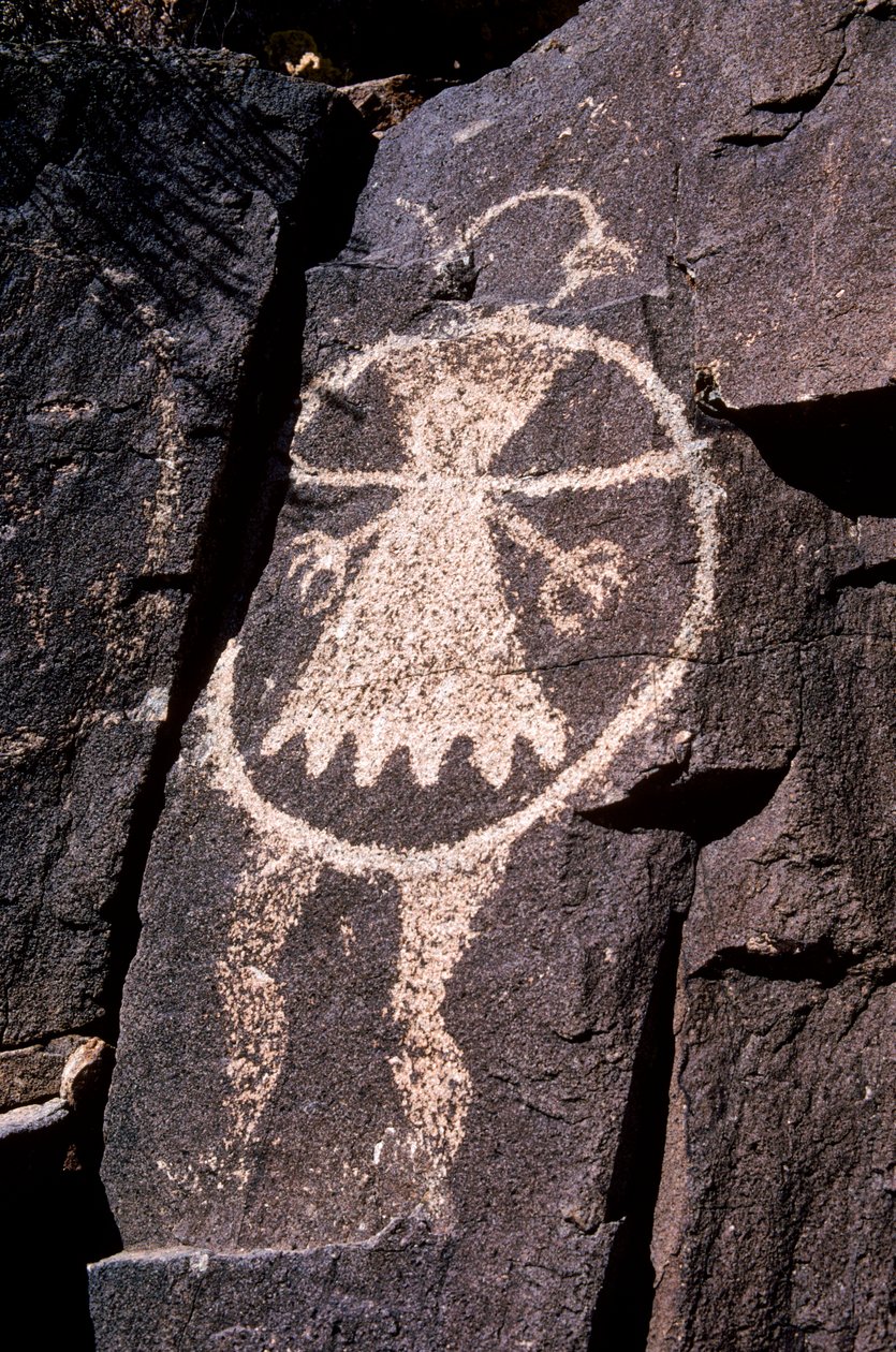 Petroglifi Anasazi, incisioni sui muri in New Mexico da Ira Block