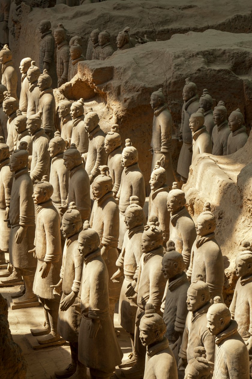 Al Museo dei Guerrieri di Terracotta, scene dei vari guerrieri nell