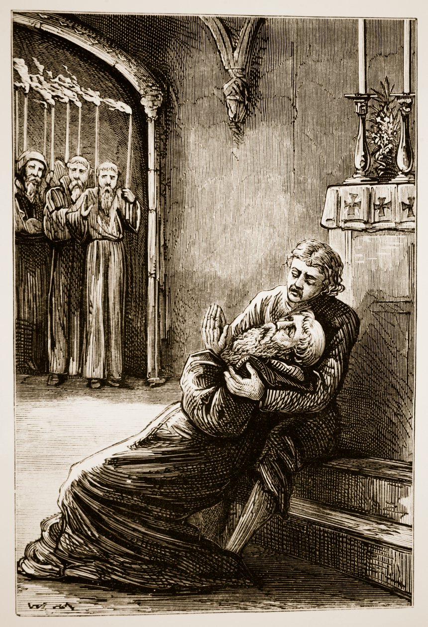 Morte di San Columba, da The Trias Thaumaturga, o Tre Santi Miracolosi d