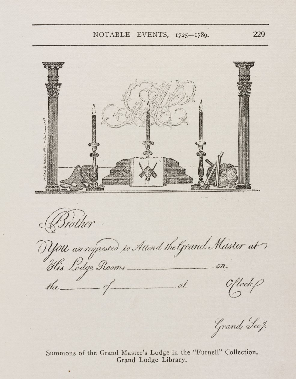 Convocazione della Gran Loggia dei Maestri, metà del 1700 da Irish School