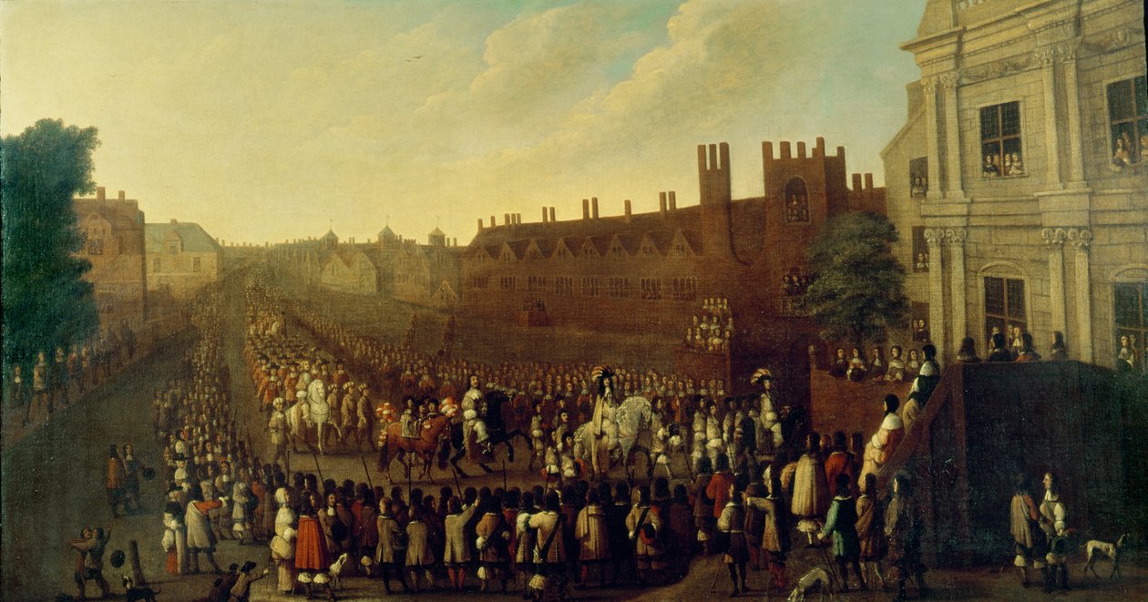 Il ritorno di Carlo II (1630-85) a Whitehall il 29 maggio 1660, c.1660 da Isaac Fuller