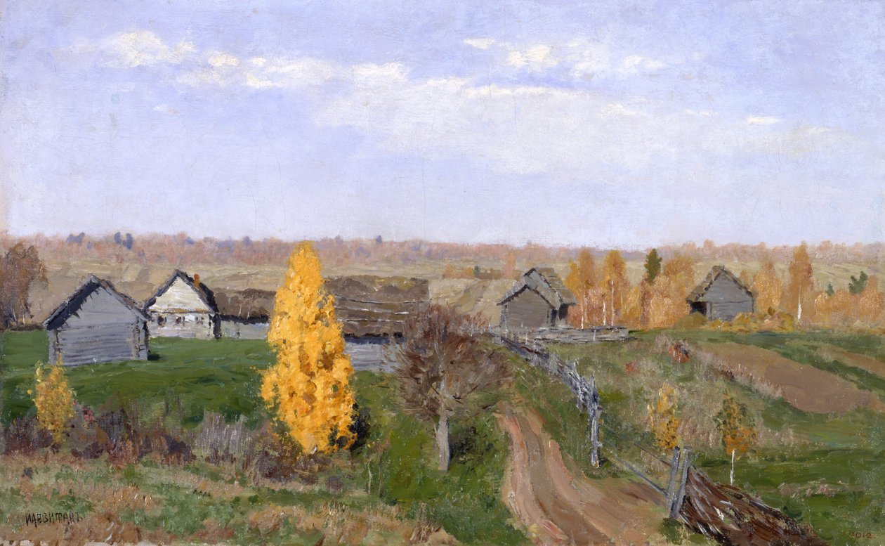 Autunno dorato. Slobodka da Isaak Ilyich Levitan