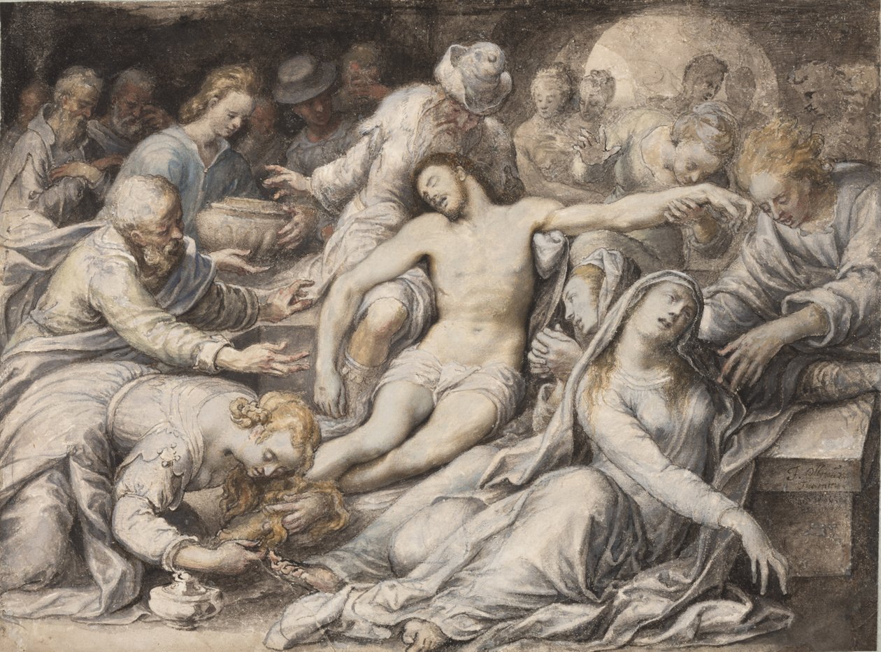 Il compianto sul Cristo morto da Isaac Oliver