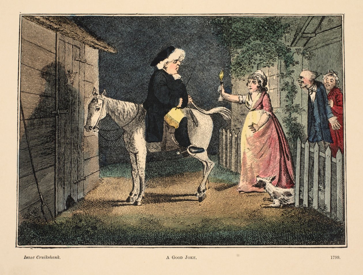 Uno scherzo divertente, 1890 da Isaac Robert Cruikshank