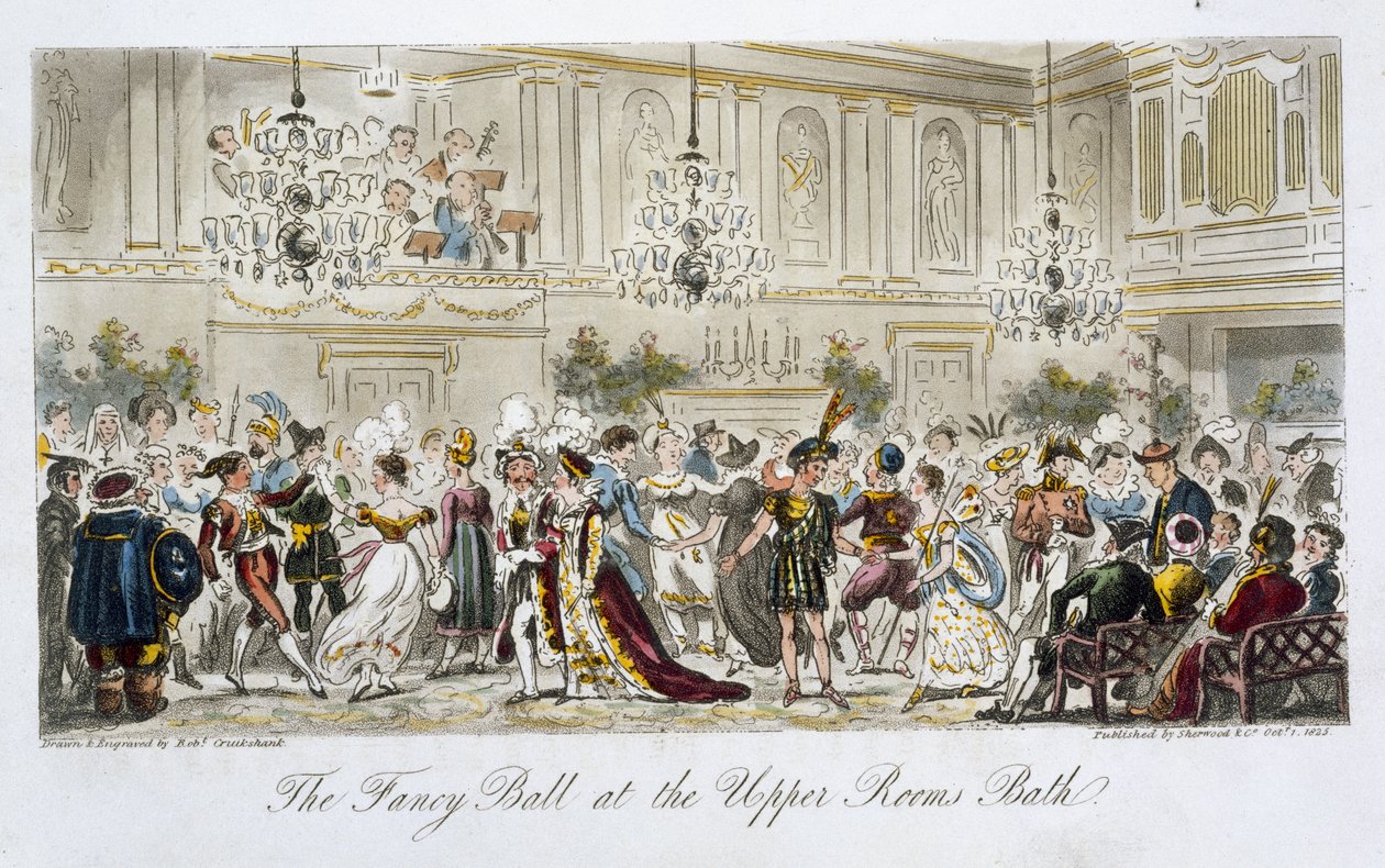 Il ballo in maschera alle Upper Rooms, Bath, da 