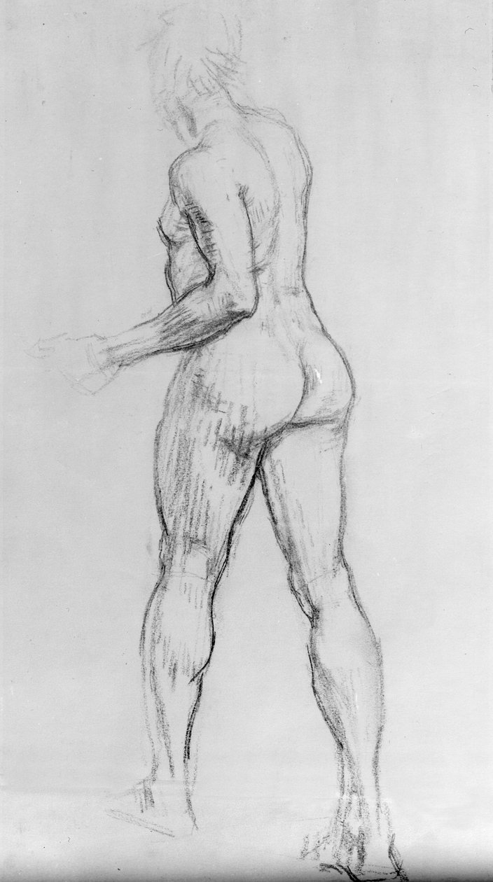 Studio di una donna nuda da Isaac Rosenberg
