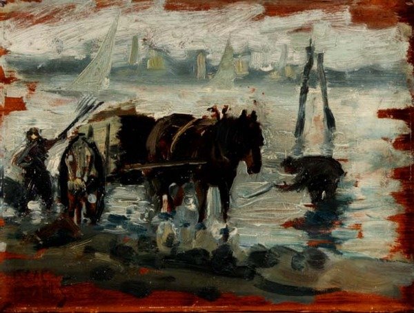 Raccolta di alghe da Isaac (circle of) Israels