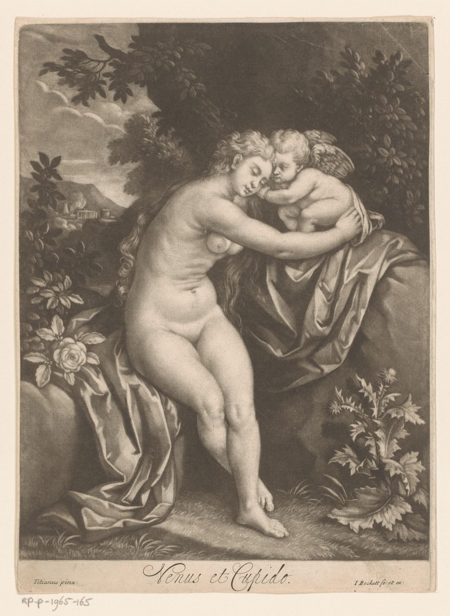 Venere e Cupido da Isaac Beckett