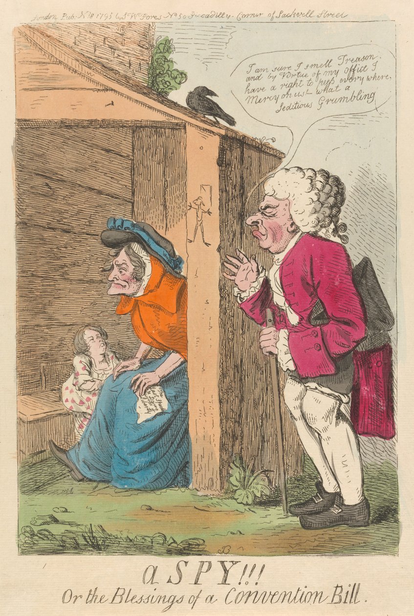 Ein Spion!!! oder die Segnungen eines Konventionsgesetzes da Isaac Cruikshank