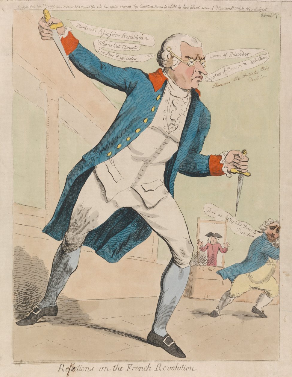 Riflessioni sulla Rivoluzione francese da Isaac Cruikshank