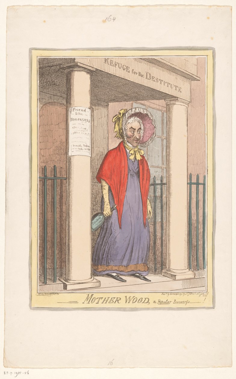 Caricatura di Sir Matthew Wood, 1820 da Isaac Cruikshank