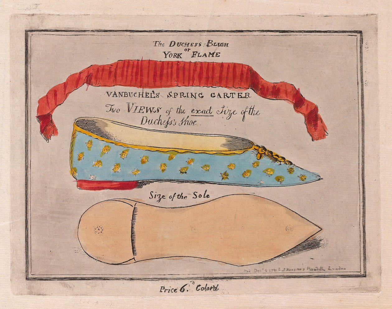 Il rossore della Duchessa o la fiamma di York da Isaac Cruikshank