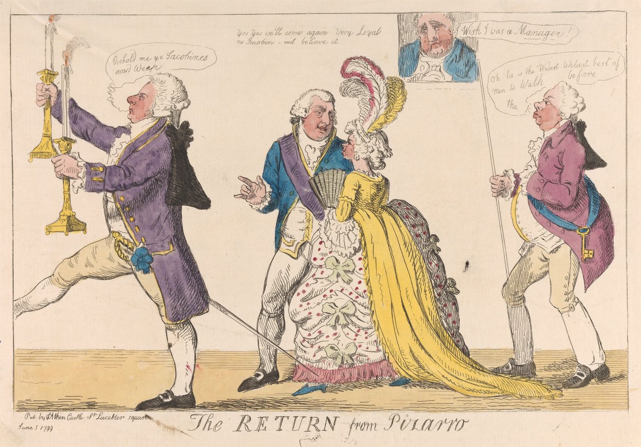 Die Rückkehr von Pizarro da Isaac Cruikshank