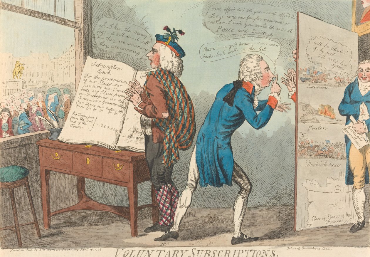 Freiwillige Abonnements da Isaac Cruikshank