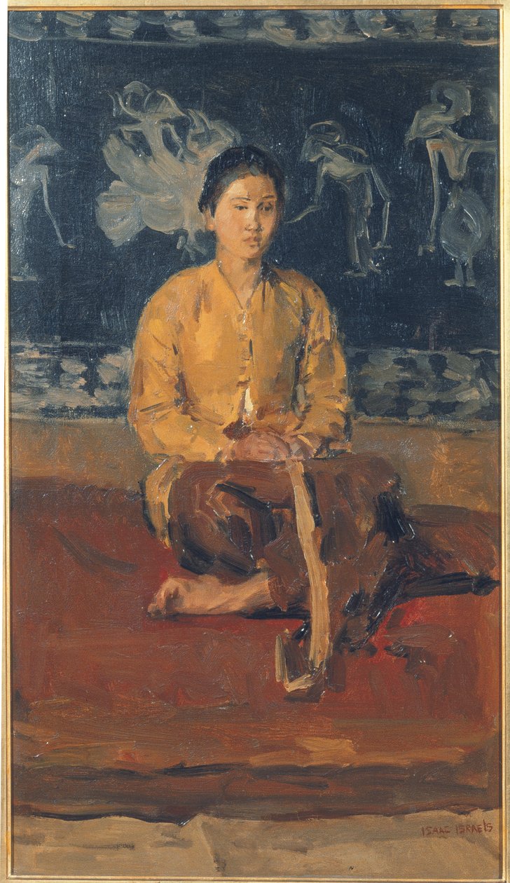 Una donna giavanese seduta da Isaac Israels