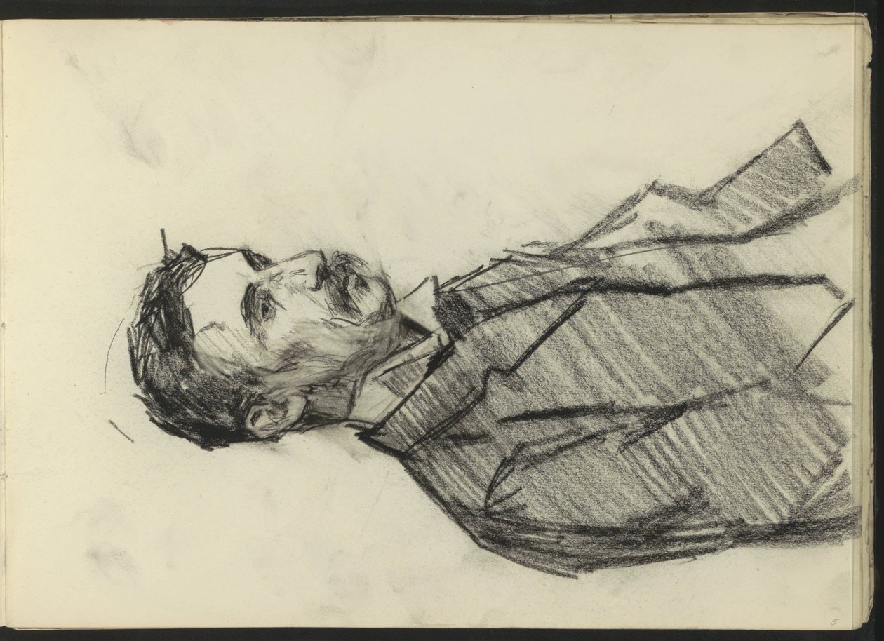 Uomo con i baffi da Isaac Israels