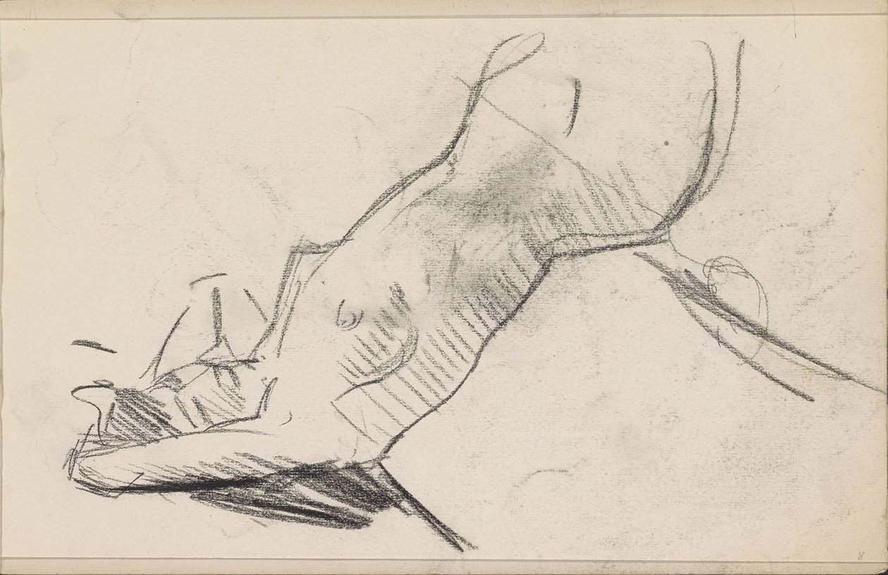 Nudo femminile reclinato da Isaac Israels