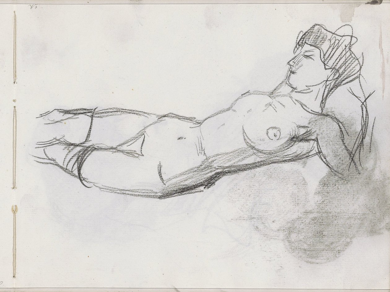 Nudo femminile reclinato da Isaac Israels