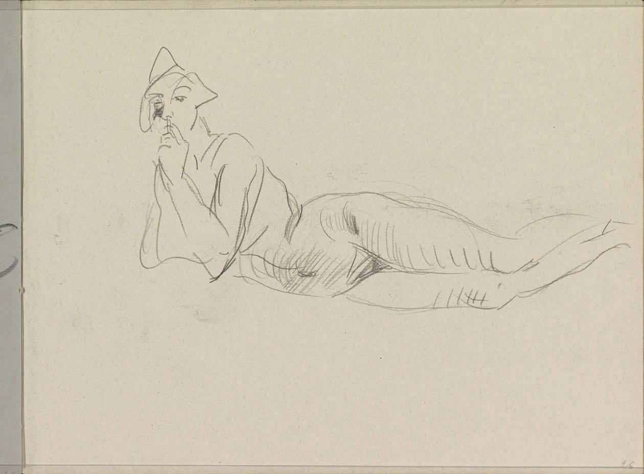 Nudo femminile reclinato da Isaac Israels