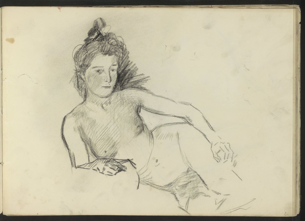 Nudo femminile reclinato da Isaac Israels