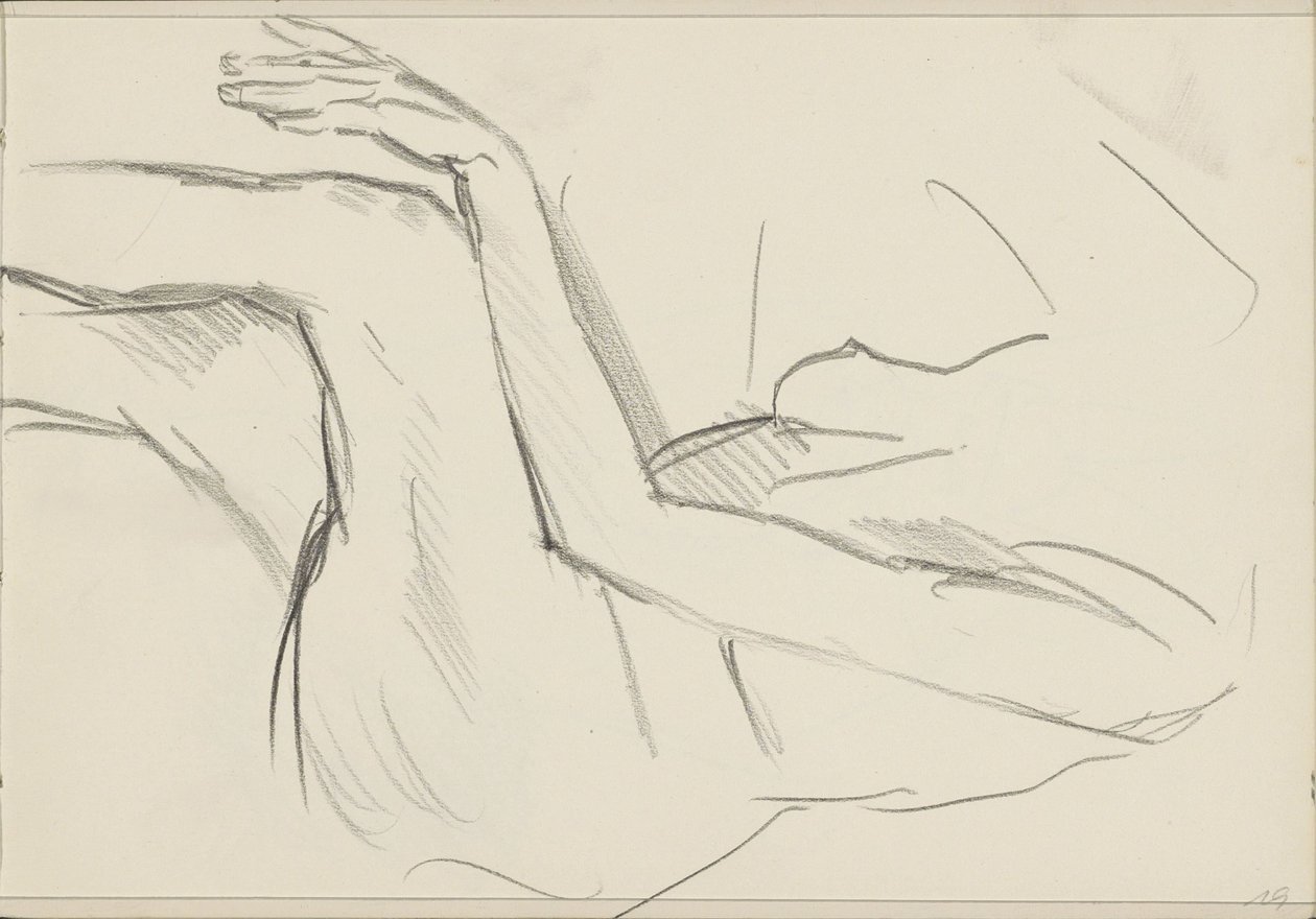 Nudo femminile seduto da Isaac Israels
