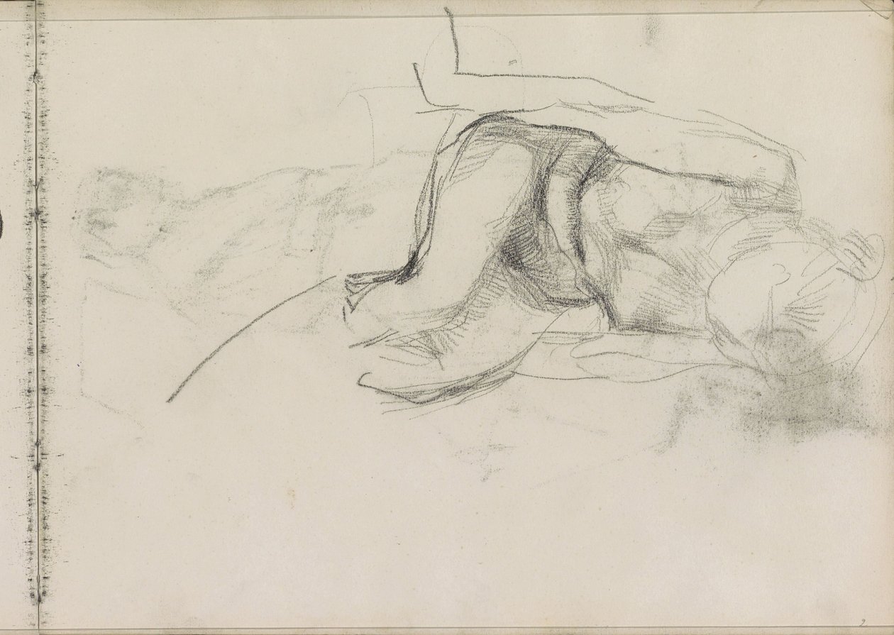 Nudo femminile seduto da Isaac Israels