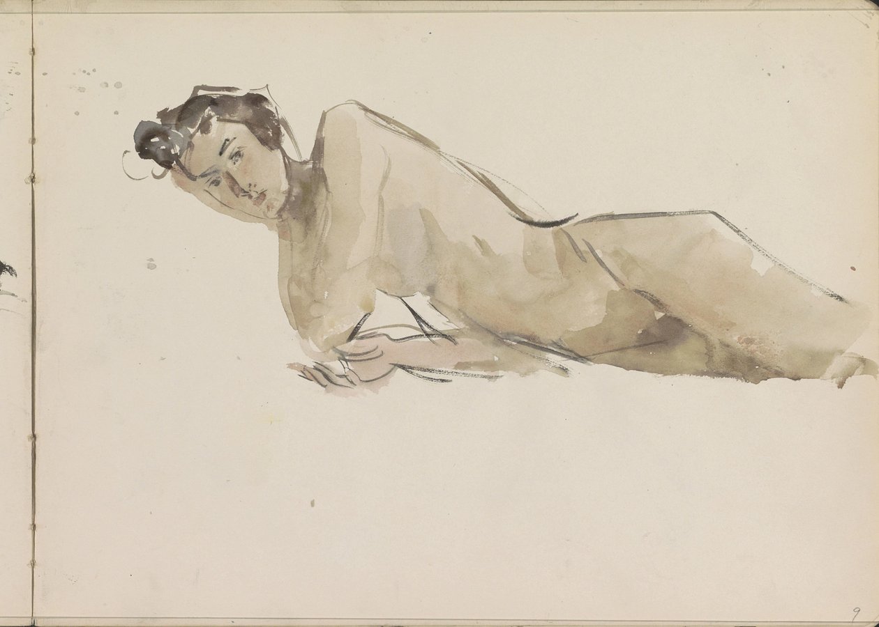 Nudo femminile in piedi da Isaac Israels