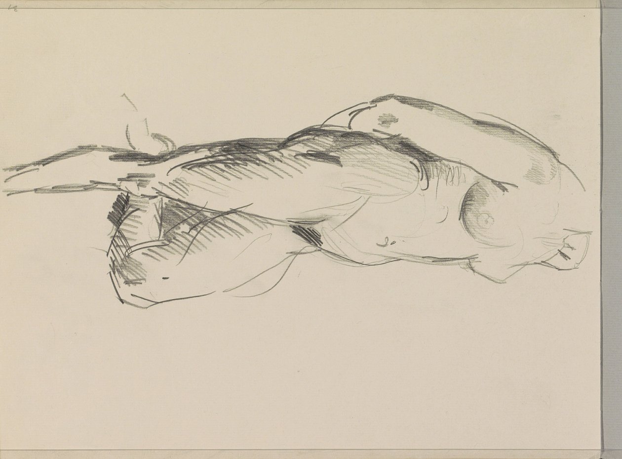 Nudo femminile in piedi da Isaac Israels