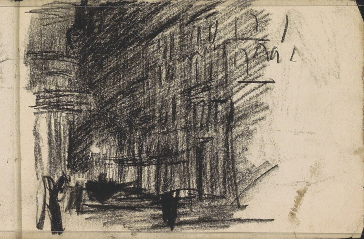 Veduta di strada di sera da Isaac Israels