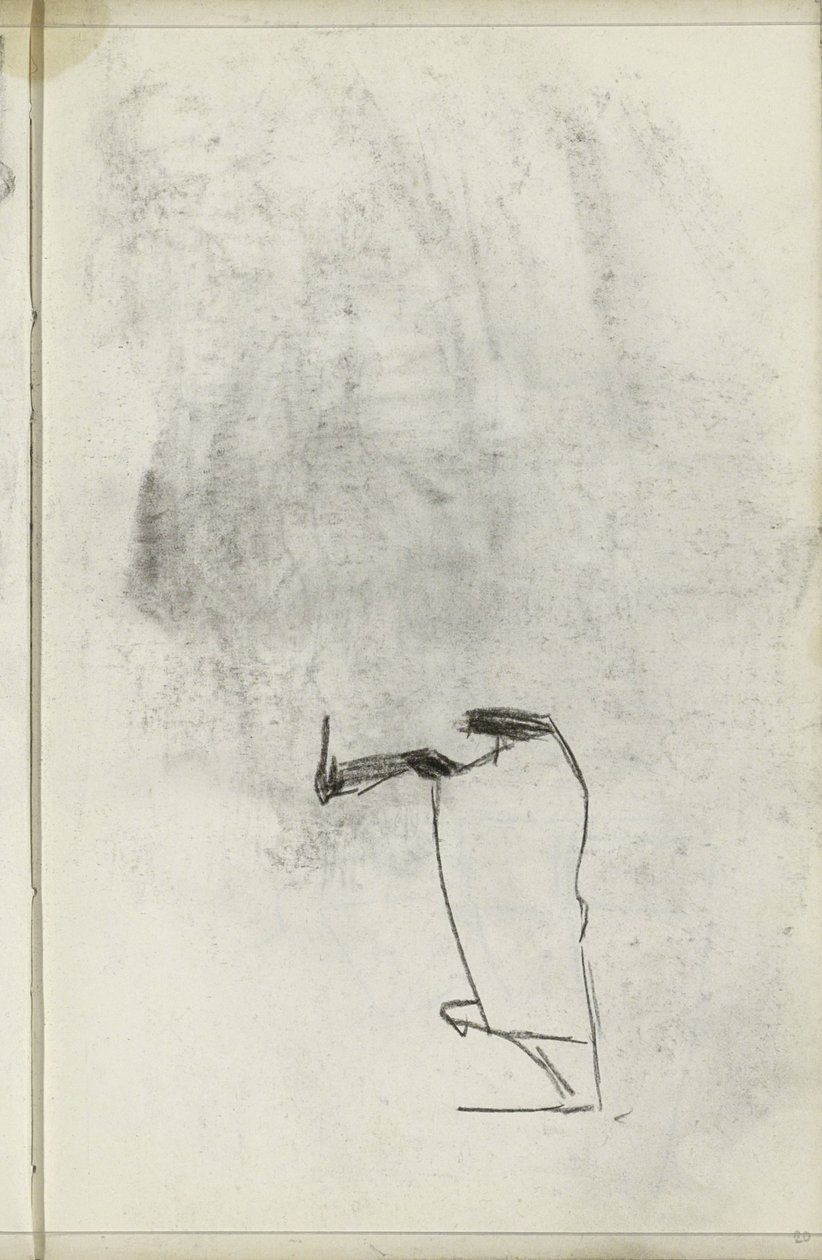 Studio, possibilmente di un cavallo con coperta da Isaac Israels
