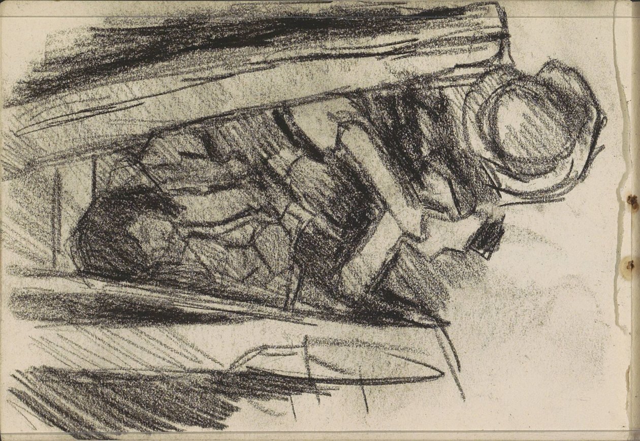 Giovane uomo seduto da Isaac Israels